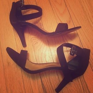 Style & Co black suede strappy heel